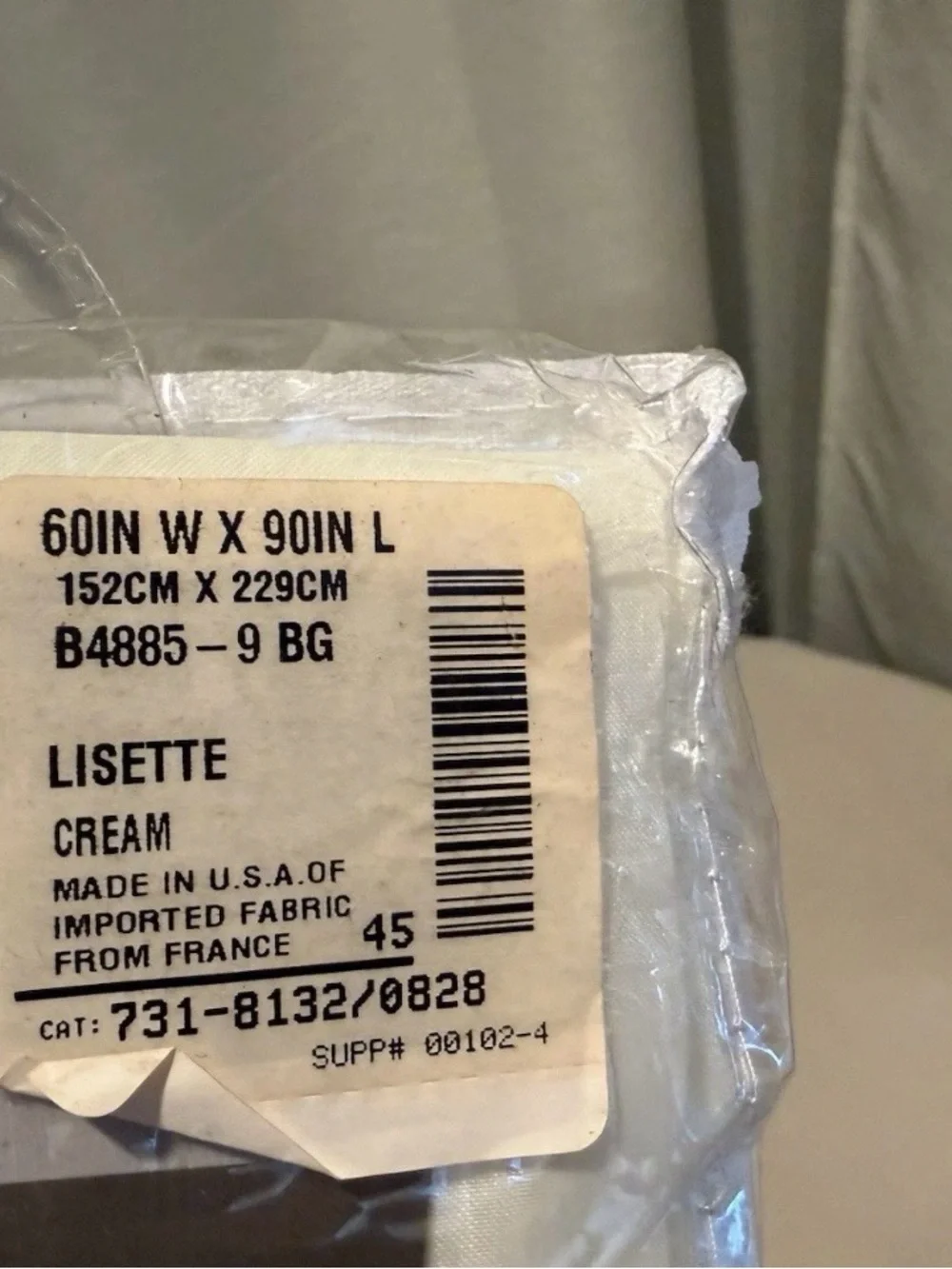 jcpenney Home Collection Lisette Rod-Pocket Curtain Panel - Cream, Lot of 2